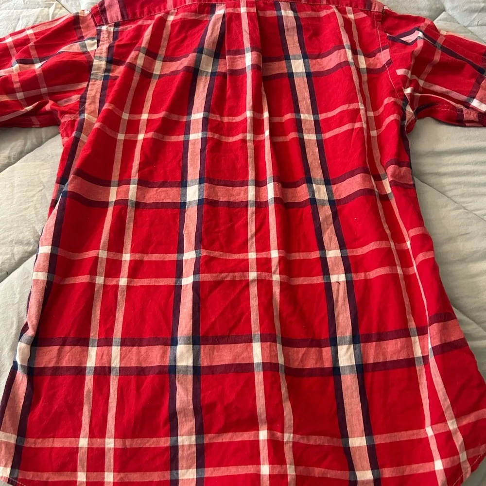 Ralph Lauren Red and Blue Plaid Shirt